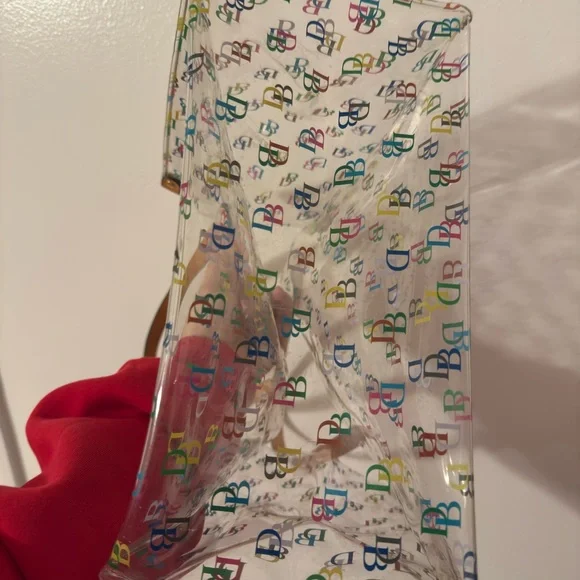 Dooney & Bourke Colorful Logo Tote with Tan Straps - Picture 9 of 10